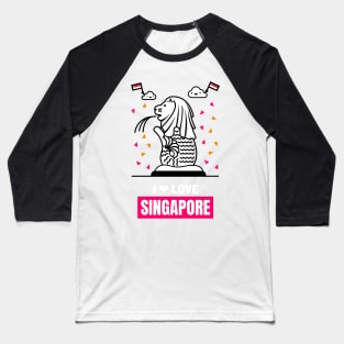 Love Singapore Baseball T-Shirt